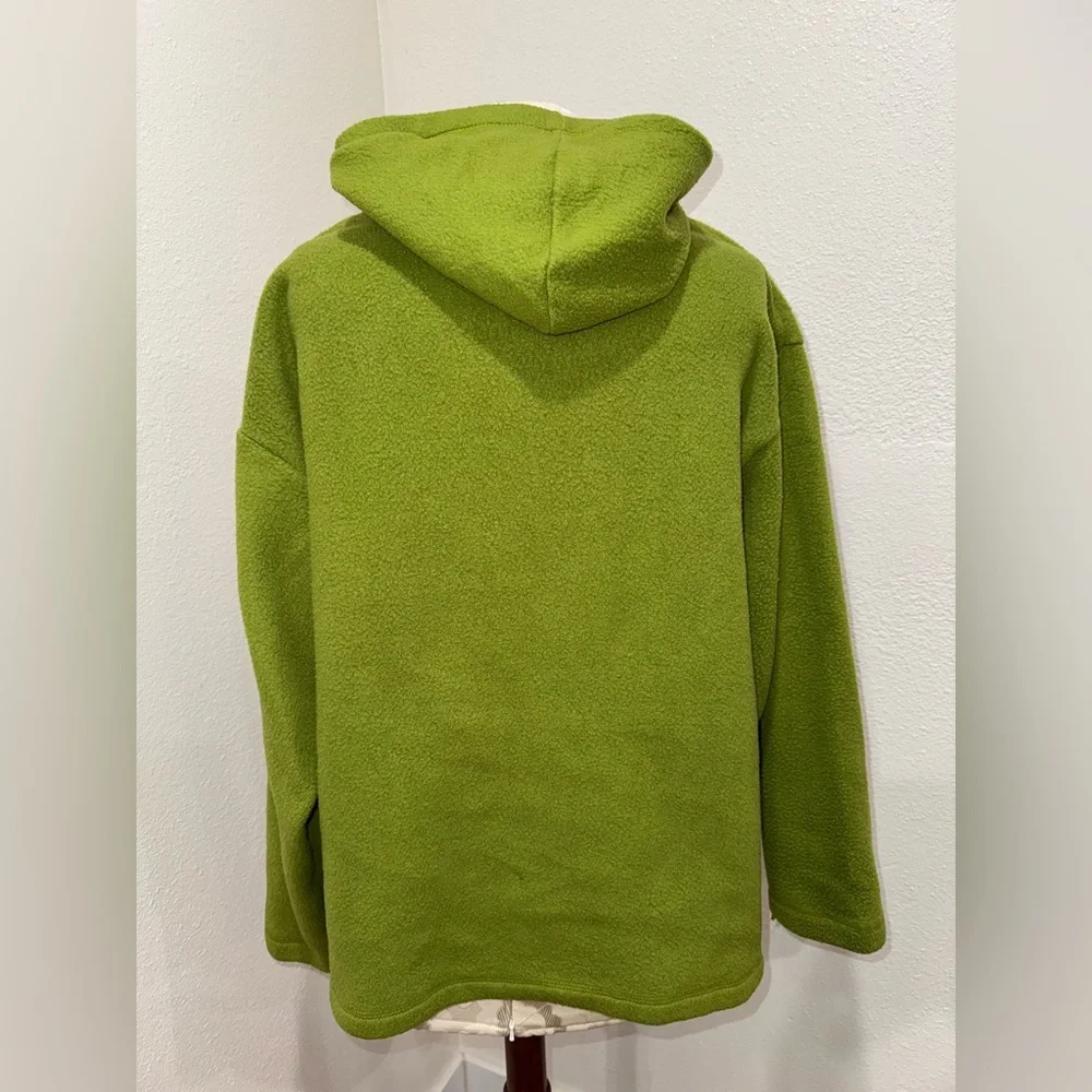 Vintage Winnie The Pooh Green With Yellow Fleece Pullover Hoodie Size Medium
